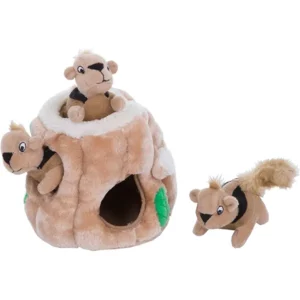 Outward Hound Hide A Squirrel Plush Dog Toy Puzzle